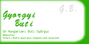 gyorgyi buti business card