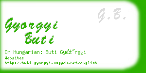 gyorgyi buti business card